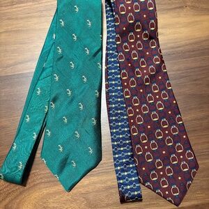 Pair of Tommy Hilfiger 100% silk ties